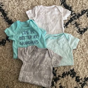 4 Pack Gender Neutral Onesies